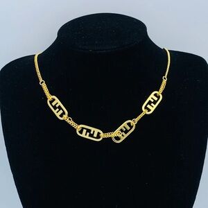 DESIGNER INSPIRED MULTI LOGO NECKLACE